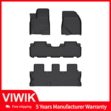 Floor Mats Liners For 2014 2015 2016-2019 Toyota Highlander 8 Seat All Weather
