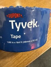 Roll Of Dupont 1.88 X 164 Ft. Tyvek Tape Whiteclear With Blue Tyvek Marking