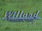 Vintage Willard Desoto Plymouth Dealer Nameplate Emblem Findlay Oh Ohio