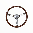 380mm 15 Grant Classic Nostalgia Style Wood Grain 3 Spoke Steering Wheel Chevy