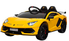 2 Seat Lamborghini 12v Kids Car With Remote Control In Pink Yellow And Red