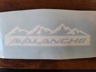 Chevrolet Avalanche Mountains Logo Vinyl Sticker