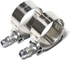 2pcs 38mm-44mm Stainless Steel T-bolt Clamp Turbo Intake Silicone Hose Clamps