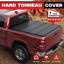 5.7ft 5.8ft 4-fold Hard Tonneau Cover For 2017-2023 Nissan Titan 5.6l Truck Bed