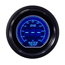 Evo 52mm Digital Water Temperature Gauge F Blue Red Lcd