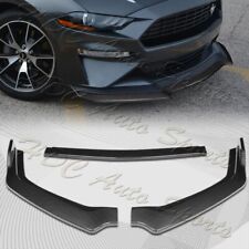 For 2018-2023 Ford Mustang Carbon Look Gt-style Front Bumper Body Kit Lip 3pcs