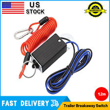 Trailer Breakaway Switch With 1.2m Coiled Cable Electric Brake Switch Used