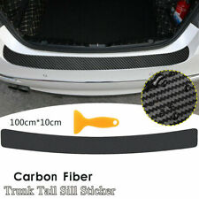 Car Rear Bumper Sill Protector Plate Trim Strip Cover Guard Sticker Strip Black