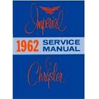 Factory Shop - Service Manual For All 1962 Chrysler Imperial