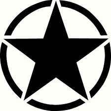 Army Star Vinyl Sticker Decal Military - Choose Size Color