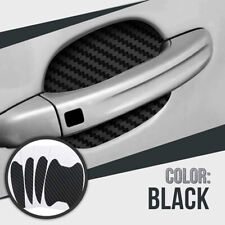 4pcs Black Car Door Handle Bowl Sticker Protector Anti Scratch Cover Accessories
