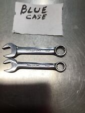 Set Of 2 Snap-on Tools Ox116 Ox114 12 716 Sae Stubby Combination Wrench