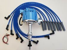 Ford 351c 351m 400 429 460 Hei Distributor Blue 8.5mm Spark Plug Wires Usa