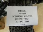 1 New Pirelli Scorpion Winter 225 65 17 102t Tire 2272700 Q1