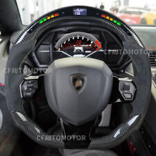 Carbon Fiber Alcantara Led Sport Steering Wheel For 2013 Lamborghini Aventador