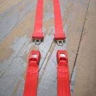 Two Point Red Lap Seat Belts Pair Hot Street Rat Rod Parts Accessories Hotrod Wj
