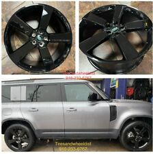 22 Inch Wheels Fit Land Rover Defender Gloss Black Rims With Tires Range Rover