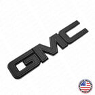 14-19 Gmc Sierra Front Grille Letter Logo Emblem Adhesive Nameplate Hd Black