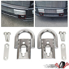 Fit For 2009-2021 Ford F150 F-150 Chrome Tow Hooks W Hardware - Pair