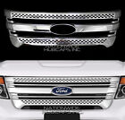 11-15 Ford Explorer Chrome Snap On Grille Overlay Full Front Grill Covers Insert