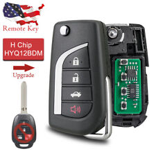 For 2014 2015 2016 2017 Toyota Corolla Flip Remote Car Key Fob H-chip Hyq12bdm