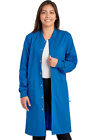Cherokee Workwear Scrubs Unisex 40 Snap Front Lab Coat Ww350ab Roy Royal