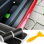 Parts Accessories 2020 Car Door Sill Protector Carbon Fiber Stickers Scraper