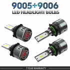 90059006 Combo Led Headlight 100w 12000lm Highlow Beam White 4 Bulbs Kit 6000k