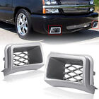 For 03-07 Chevrolet Silverado Ss-style Bumper Caliper Air Duct Set Grille Cover
