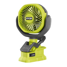 New Ryobi Tool Only 18v Cordless 4in. Clamp Fan Portable 2 Speed Settings