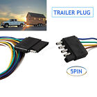 5pin Trailer Flat Plug Light Wiring Harness Connector Adapter Kit Famalemale