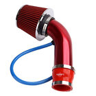 3 76mm Alumimum Car Cold Air Intake Filter Universal Pipe Hose System Red