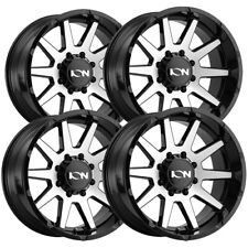 Set Of 4 Ion 143 20x9 6x5.5 0mm Blackmachined Wheels Rims 20 Inch