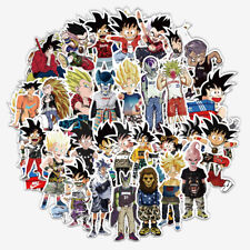50 Pcs Vinyl Stickers Dragon Ball Z Anime Super Saiyan Goku Waterproof Decal