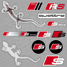 For Audi Sport S S-line Quattro Gecko Sticker Car Decal Stripes Logo Decoration