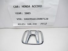 2003-2005 Honda Accord Rear Trunk Lid Emblem 75701-sda-0001 Oem