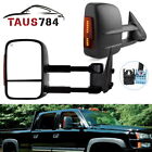 Tow Mirrors Power Heated Led Signals For 03-06 Chevy Silverado Gmc Sierra 1500