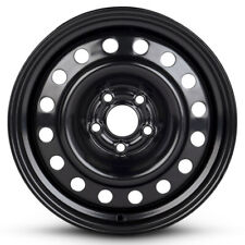 New Wheel For 2005-2011 Volkswagen Jetta 15 Inch 15x6 Painted Black Steel Rim