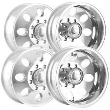 Set Of 4 17 Inch Ion 167 Dually 8x6.5 Polished Wheels Rims