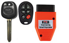 Toyota Sienna Transponder Chip Key 44d Dot 6 Button Remote Program Tool