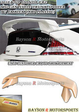 Fits 11-14 Honda Cr-z Mu-gen Style Rear Trunk Spoiler Wing Abs Emblem