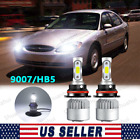 For Ford Taurus 1992-2007 - 2pc 9007 Hb5 Led Headlight White Hi-lo Beam Bulbs S2