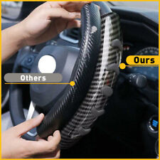 For 37cm-39cm Carbon Fiber Car Steering Wheel Booster Cover Car Replace Parts Us