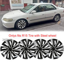4 15 Snap On Hub Caps Wheel Covers R15 Tire Steel Rim For Honda Accord Lx Ex
