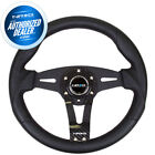 New Nrg Steering Wheel Black Leather W Real Carbon Fiber Face 320mm Rst-002rcf