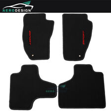 For 08-13 Jeep Liberty Black Nylon Floor Mats Carpet Front Rear With Sport