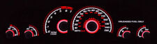 Red Glow Glow Gauge Face Overlay Fit For 93-96 Chevrolet Camaro V8 150mph Z28