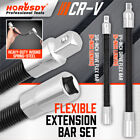 2pc Flexible Socket Extension Bar Shaft Set Drive 14 X 6 - 38 X 8 Extender