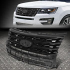 For 16-17 Ford Explorer Factory Oe Style Front Bumper Grill Grille Glossy Black