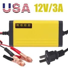 12v Car Battery Charger Maintainer Auto Trickle Rv For Truck Motorcycle Portable